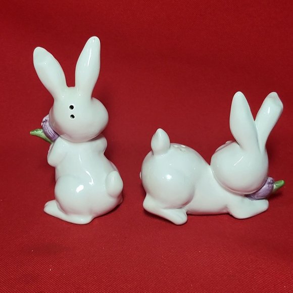 Omnibus Bunny Rabbit Salt & Pepper Shaker Set - Picture 3 of 12